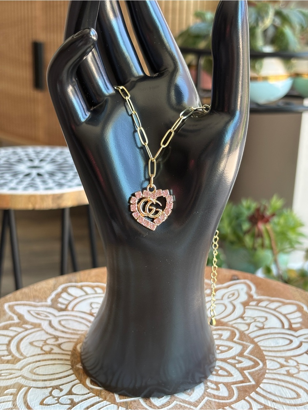 GUCCI Heart Charm UpCycled in to an Anklet